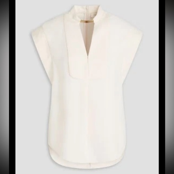 NWT Zimmermann Ivory Pendant Top Sz AU 1 Small Sleeveless Vneck - Picture 3 of 13